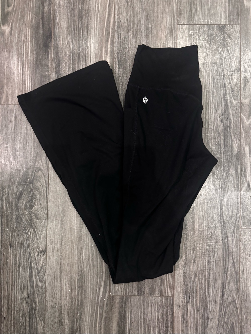 POPFLEX SuperSculpt Flare Leggings Small Black Extra Tall 34” Inseam Pockets